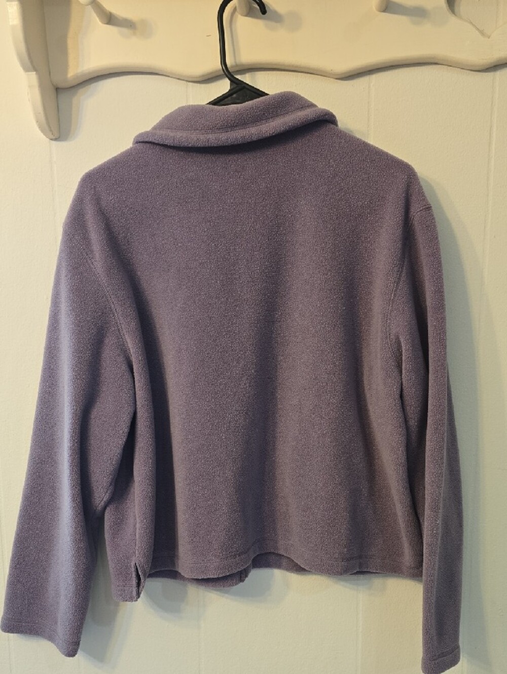 Vintage Talbots purple fleece button-up jacket - Picture 4 of 10